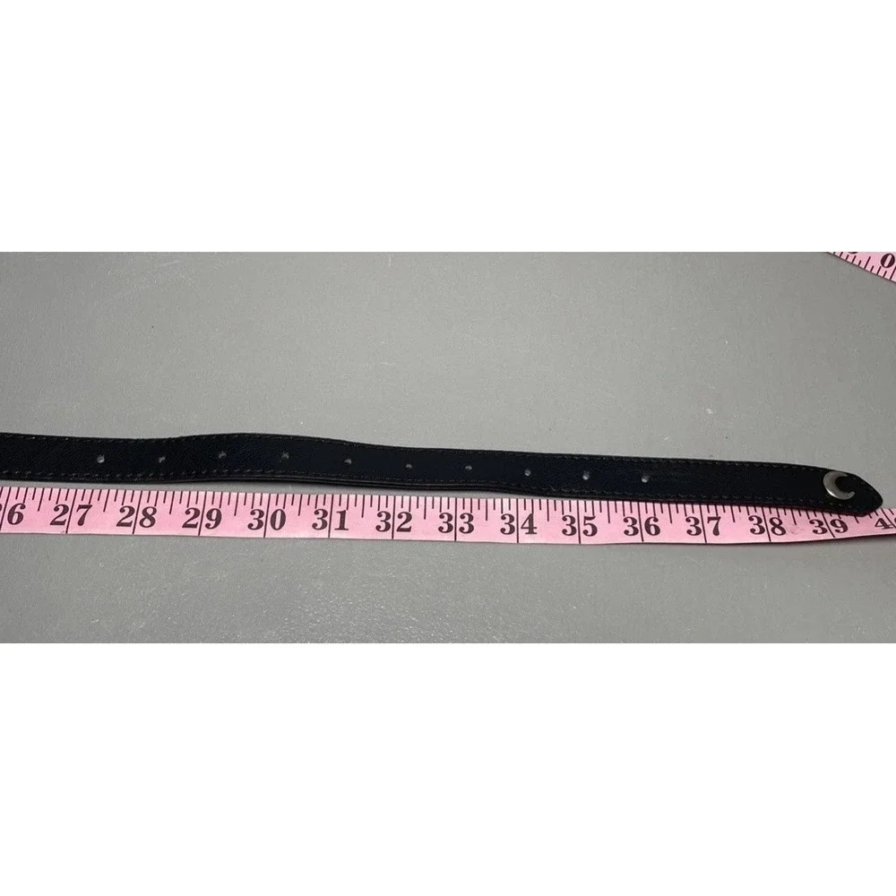 Womens Black Slim Belt‎ 34